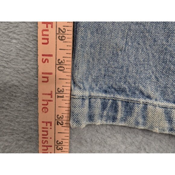 Vintage Abercrombie & Fitch Jeans Mens 38R Blue Denim Carpenter Workwear USA 90s - Picture 7 of 13